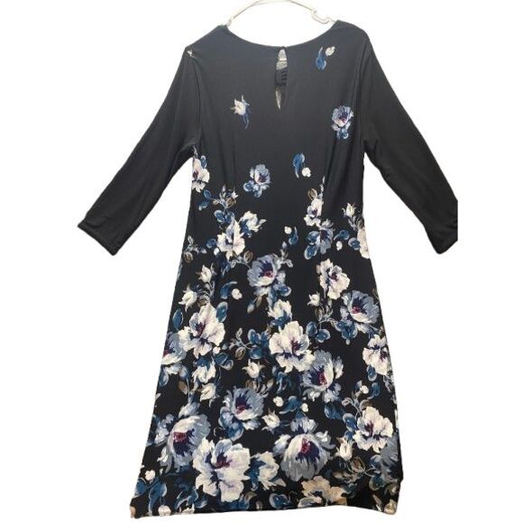 White House Black Market Dress Women Medium AOP Flower Boho Sheath MSRP $110 NWT - Picture 7 of 13